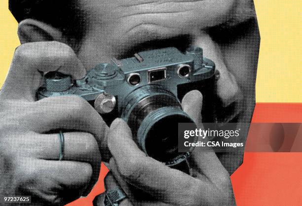ilustrações, clipart, desenhos animados e ícones de camera - temas fotográficos