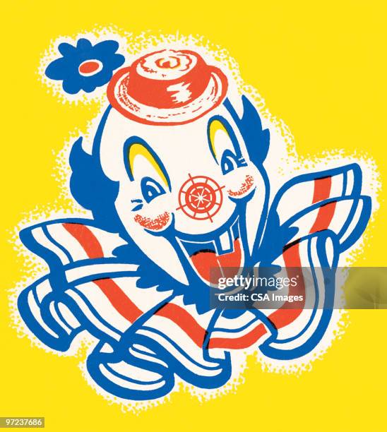 clown - no teeth stock illustrations