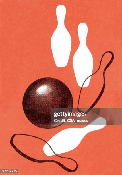 bowling - bowling pin stock illustrations