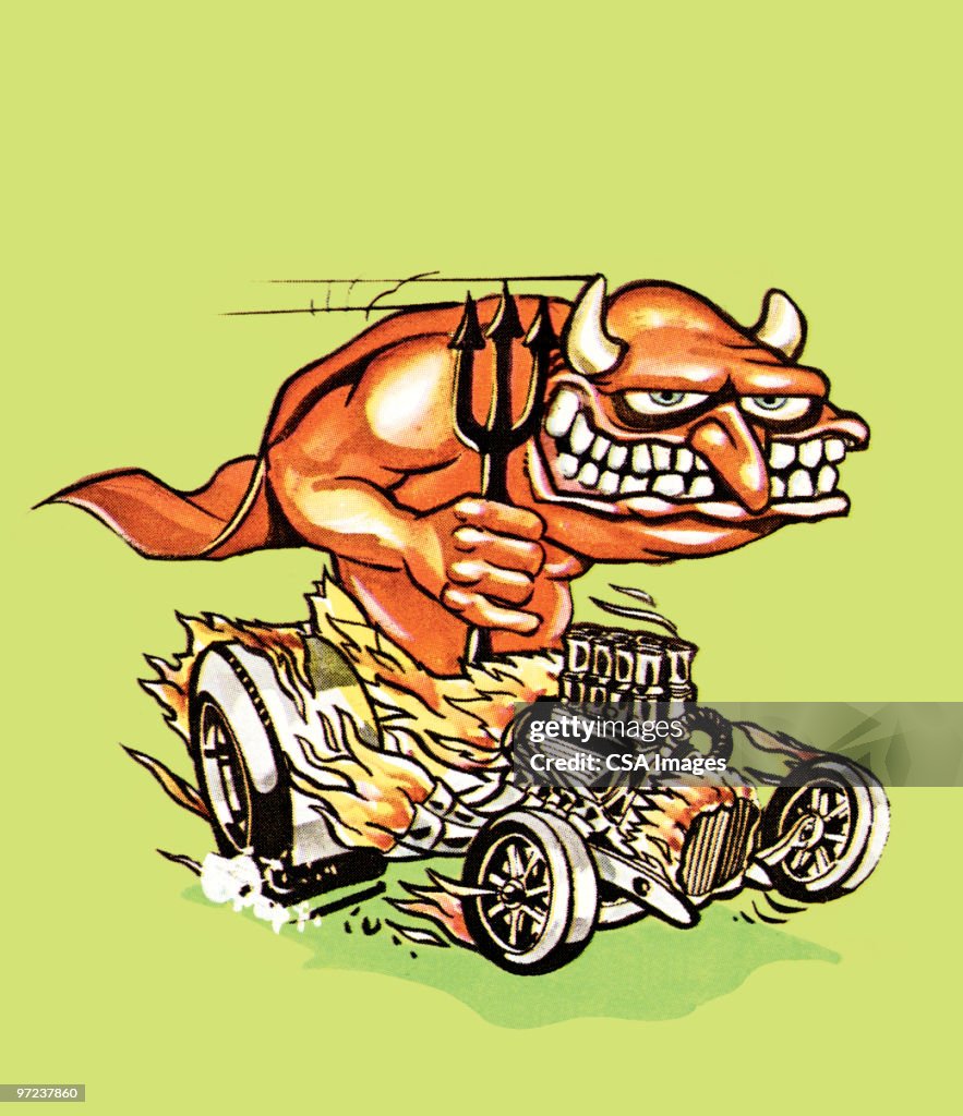 Monster. Vector Driver Monster Driving High-Res Vector Graphic - Getty Images