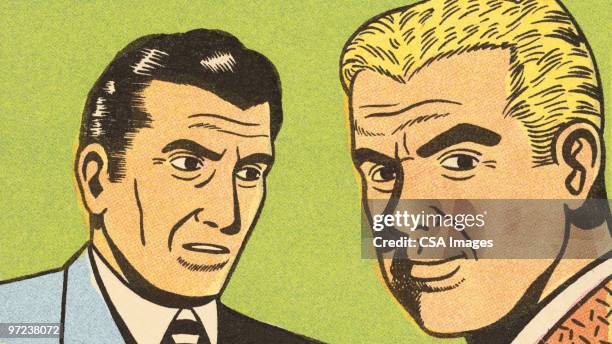 conversation - mutton chop stock illustrations