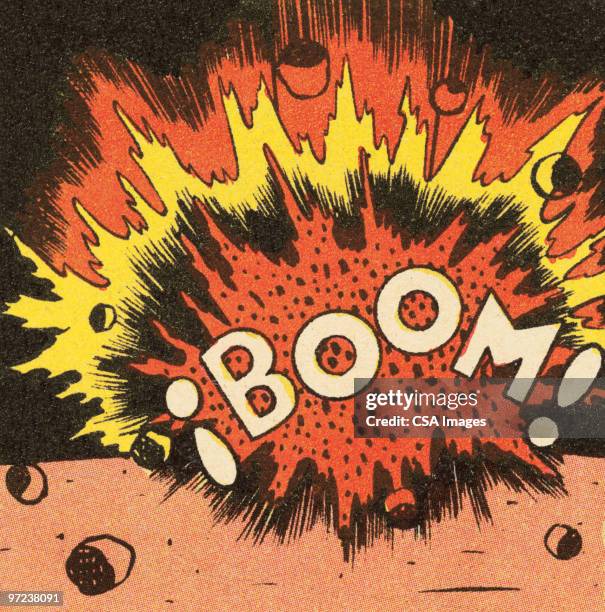 boom! - humor stock illustrations