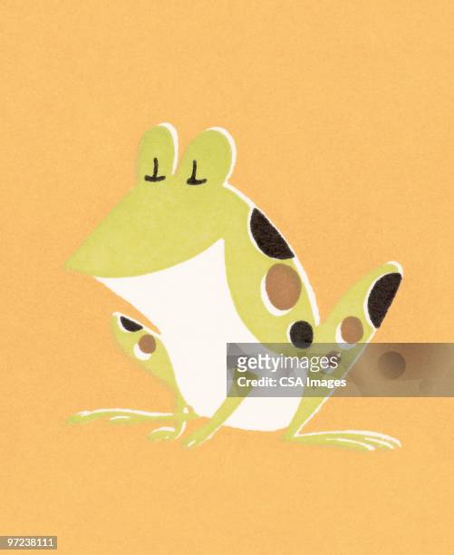 frog - ヒキガエル属点のイラスト素材／クリップアート素材／マンガ素材／アイコン素材