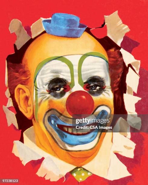 ilustrações, clipart, desenhos animados e ícones de clown - clown