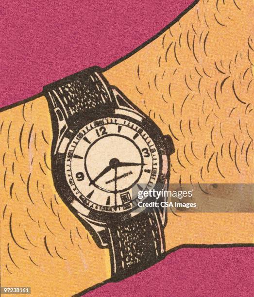 ilustraciones, imágenes clip art, dibujos animados e iconos de stock de wristwatch - reloj de pulsera