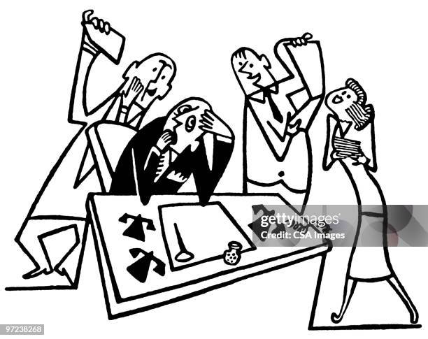 business meeting - human nervous system stock-grafiken, -clipart, -cartoons und -symbole