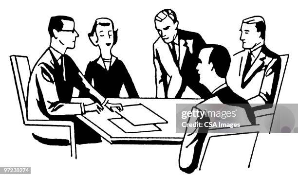 business meeting - business meeting stock illustrations