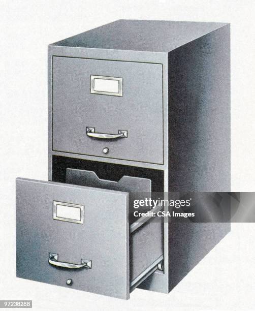 file cabinet - filing stock illustrations