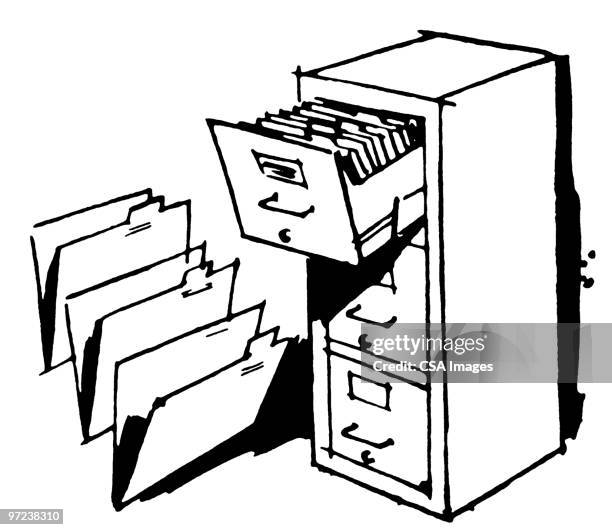 open file drawer - freight transportation stock illustrations