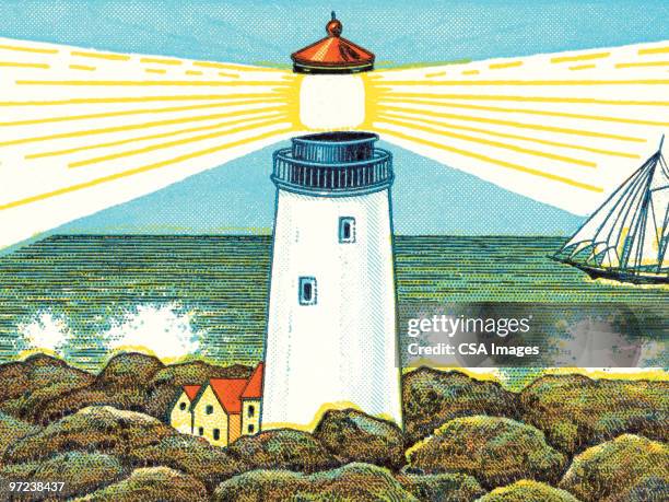 lighthouse - lighthouse stock illustrations