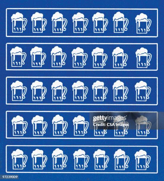 beer pattern - bar background stock illustrations