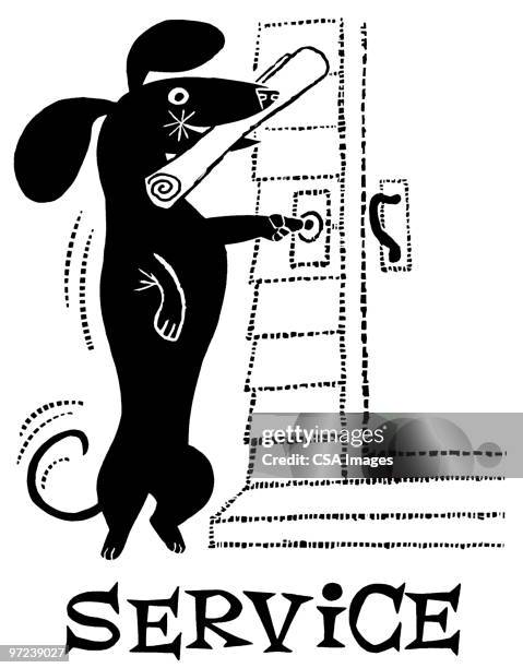 service dog - buzzer stock-grafiken, -clipart, -cartoons und -symbole