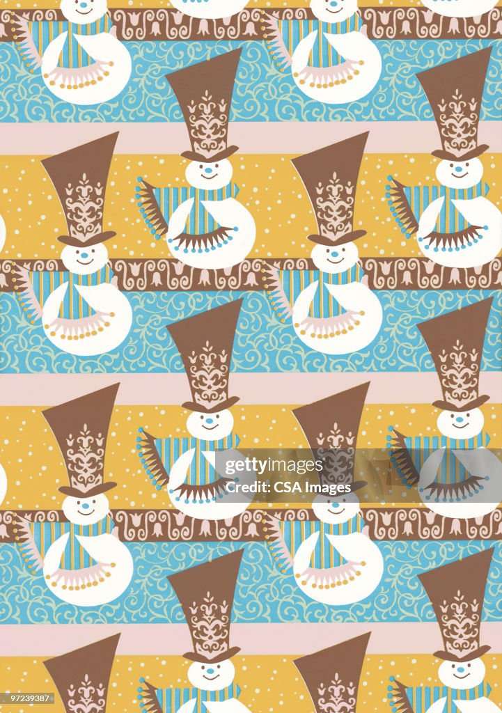 Snowman Ab Pattern Snowman Pattern High-Res Vector Graphic - Getty Images