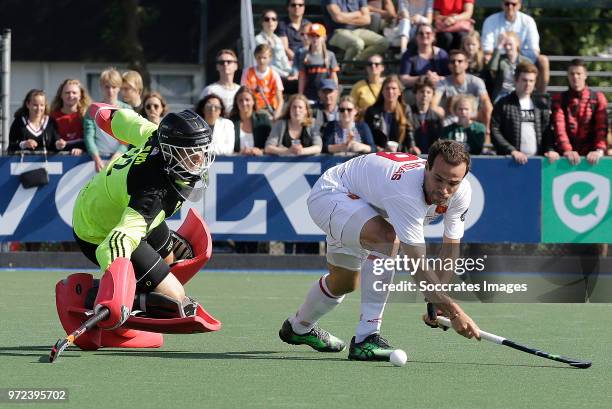 Alvaro Iglesias of Spain during the match between Holland v Spain Rabo Super Serie 2018 at the Alkmaarsche M.H.C. On June 10, 2018 in Alkmaar...