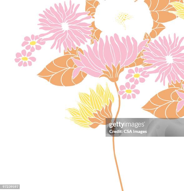 flower pattern - bunch of flowers stock illustrations