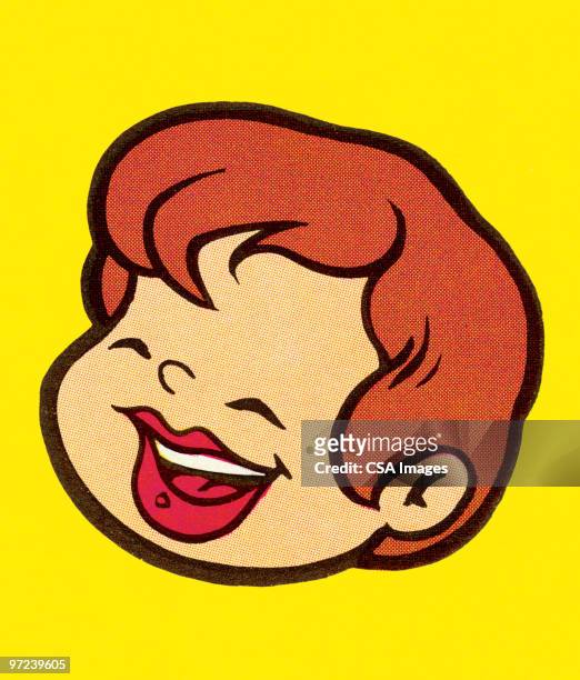 ilustrações de stock, clip art, desenhos animados e ícones de smiling girl - human hair