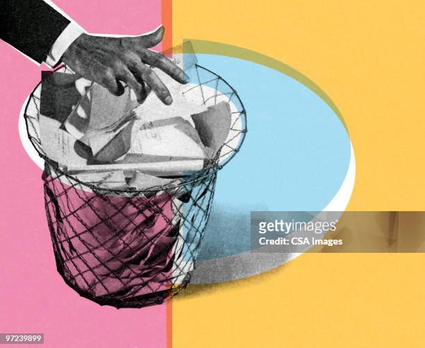 garbage - waste basket stock illustrations