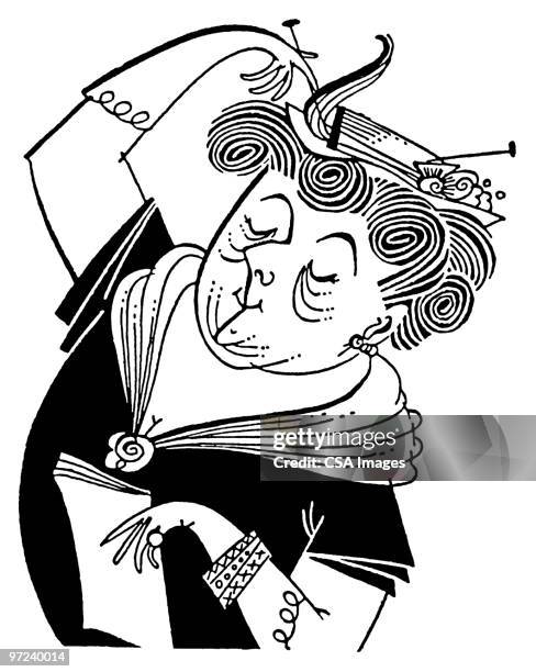 queen - bobby pins stock illustrations