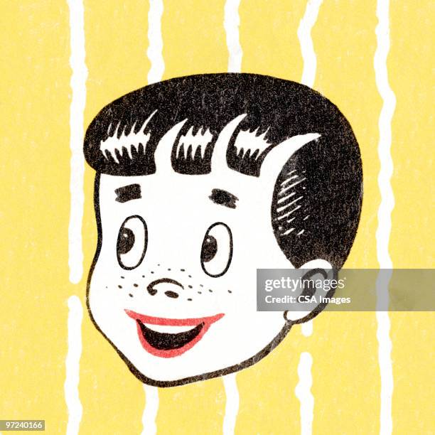 smiling boy - boy face happy stock illustrations