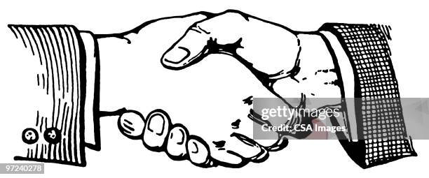 stockillustraties, clipart, cartoons en iconen met handshake - councilor