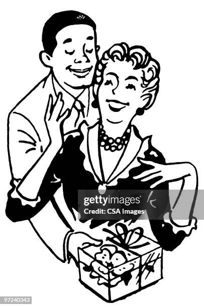 interracial couple - couple packing boxes stock illustrations