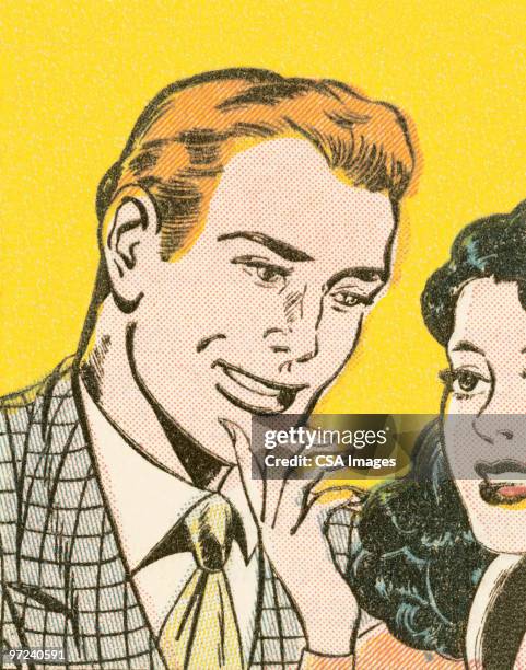 flirting - man flirting stock illustrations