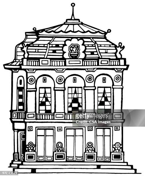 house - mansion stock illustrations