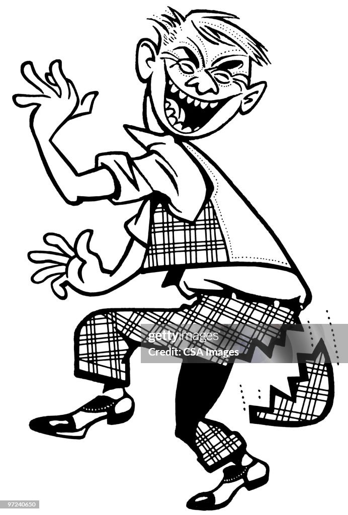 Man Laughing His butt Off