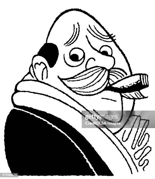fat cat - fat cat stock illustrations