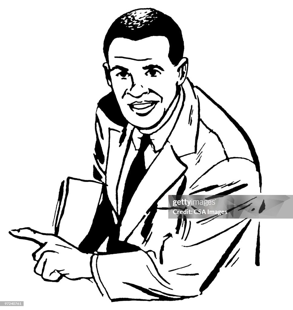 Man Pointer Man Pointing High-Res Vector Graphic - Getty Images