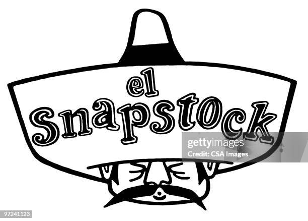 illustrations, cliparts, dessins animés et icônes de el snapstock - mexican sleeping sombrero