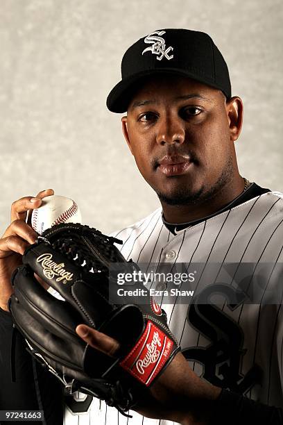 Tony Pena of the Chicago White Sox poses during photo media day at the White Sox spring training complex on February 28, 2010 in Glendale, Arizona.