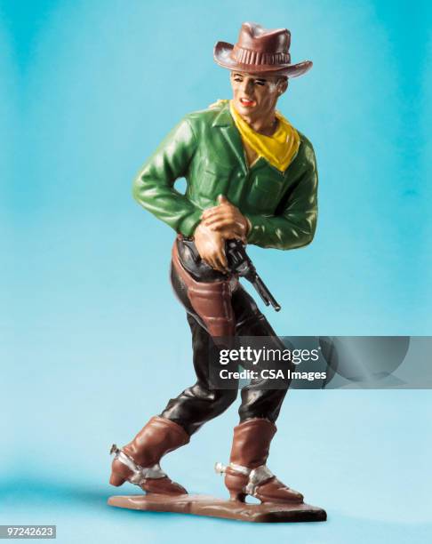 gunslinger - figurine stock pictures, royalty-free photos & images