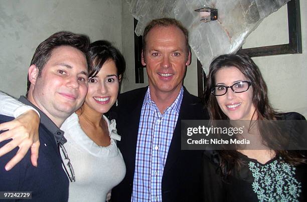 Jason Binn, Haley Lieberman, Michael Keaton and Michelle Bega