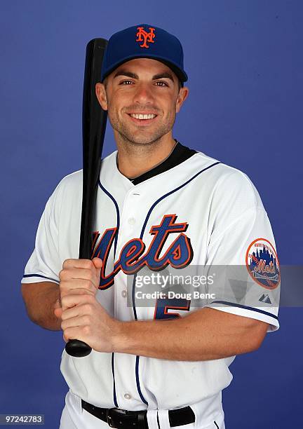 Third baseman David Wright of the New York Mets poses during photo day at Tradition Field on February 27, 2010 in Port St. Lucie, Florida.