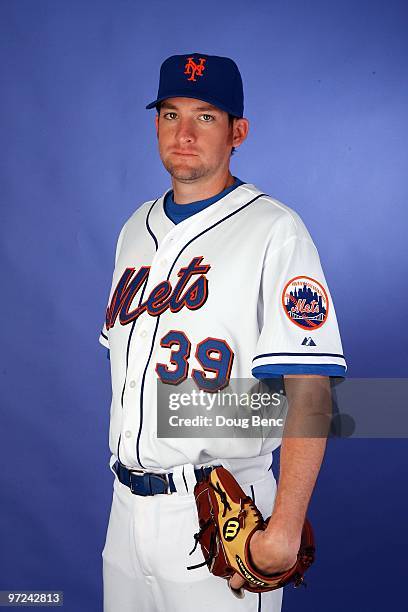 Pitcher Bobby Parnell of the New York Mets poses during photo day at Tradition Field on February 27, 2010 in Port St. Lucie, Florida.