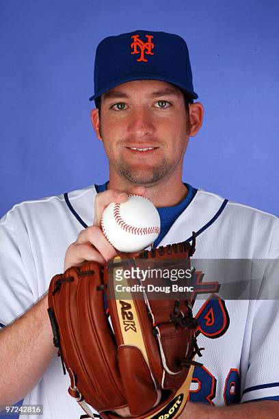 Pitcher Bobby Parnell of the New York Mets poses during photo day at Tradition Field on February 27, 2010 in Port St. Lucie, Florida.