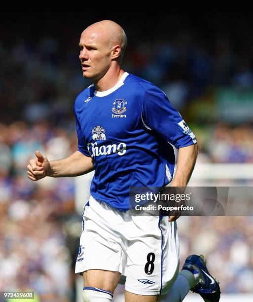 Andrew Johnson of Everton in action during the Barclays Premiership match between Everton and Liverpool at Goodison Park in Liverpool on September 9,...