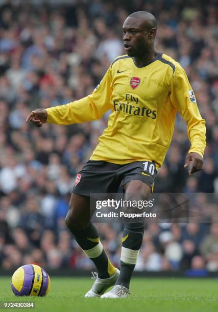 William Gallas of Arsenal in action during the Barclays Premiership match between West Ham United and Arsenal at Upton Park in London on November 5,...