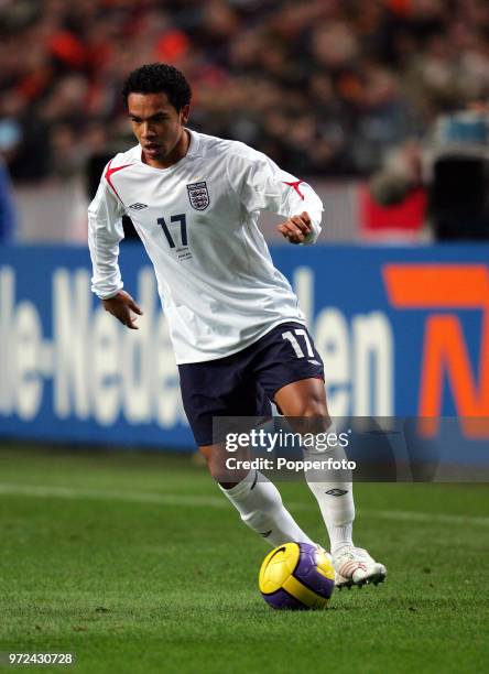 Kieran Richardson of England in action during the International Friendly match between Holland and England at The Amsterdam Arena on November 15,...