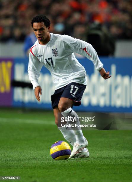 Kieran Richardson of England in action during the International Friendly match between Holland and England at The Amsterdam Arena on November 15,...