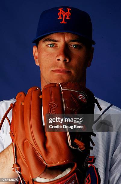 Pitcher Tobi Stoner of the New York Mets poses during photo day at Tradition Field on February 27, 2010 in Port St. Lucie, Florida.