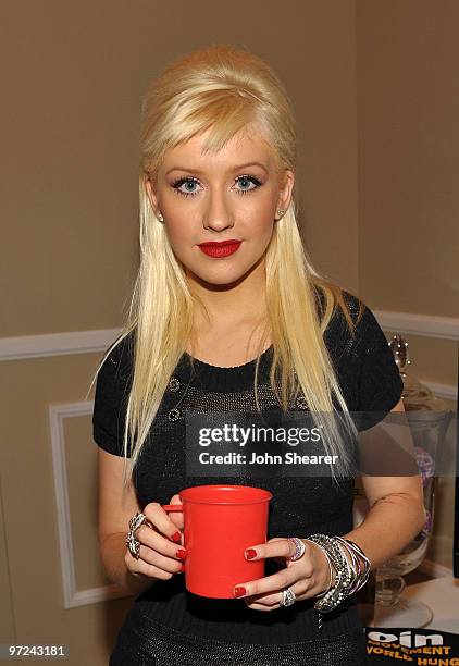 Singer Christina Aguilera attends Variety's 1st Annual Power of Women Luncheon at the Beverly Wilshire Hotel on September 24, 2009 in Beverly Hills,...