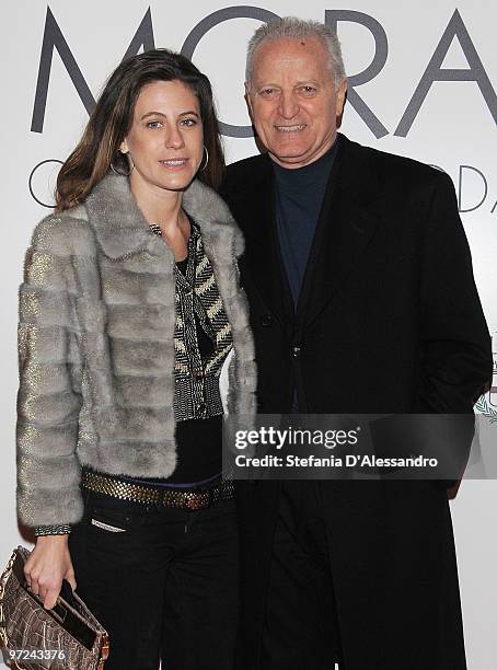 Francesca Vercace and Santo Versace attend the opening of new exhibition space at Palazzo Morimondo dedicated to fashion and costume on March 1, 2010...