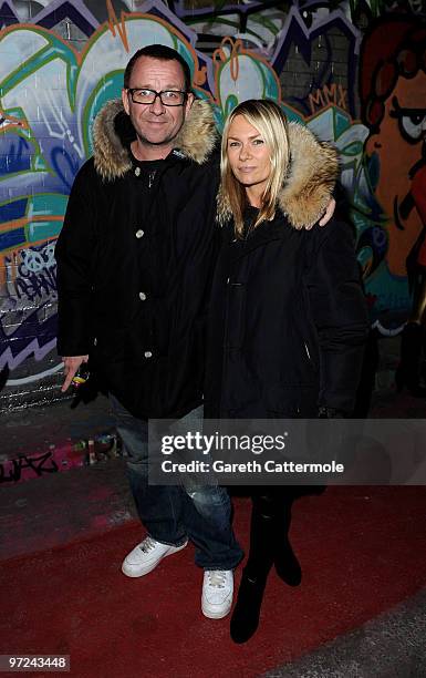 Sean Pertwee arrives at the UK film premiere of 'Exit Through The Gift Shop', at Leake Street Tunnel on March 1, 2010 in London, England.