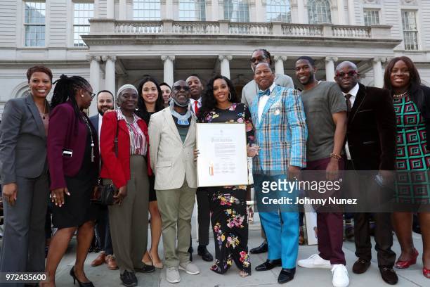 Angela Simmons New York City Council Member Andy King attend the 3rd Annual Influence Awards at City Hall on June 11, 2018 in New York City.