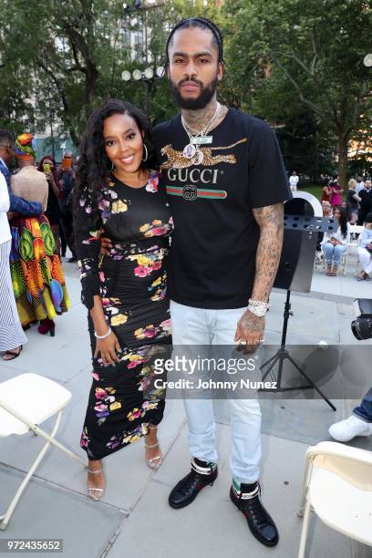 Angela Simmons and Dave East attend the 3rd Annual Influence Awards at City Hall on June 11, 2018 in New York City.