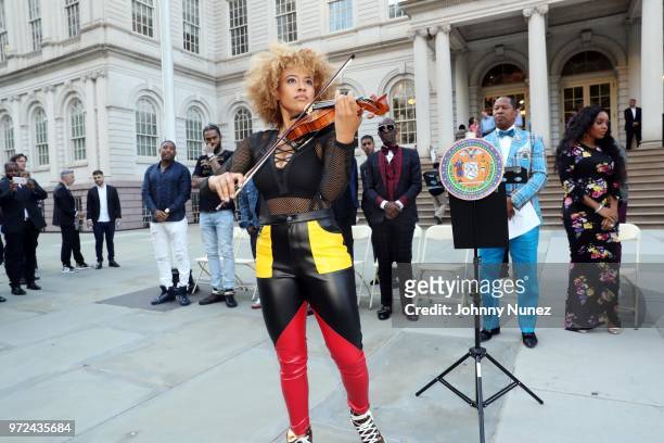 Ezinma performs at the 3rd Annual Influence Awards at City Hall on June 11, 2018 in New York City.
