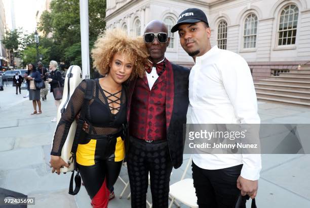 Ezinma, Dapper Dan, and Dorian Harrington attend the 3rd Annual Influence Awards at City Hall on June 11, 2018 in New York City.
