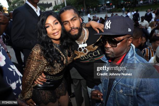 Lil Kim, Dave East, and Havoc attend the 3rd Annual Influence Awards at City Hall on June 11, 2018 in New York City.